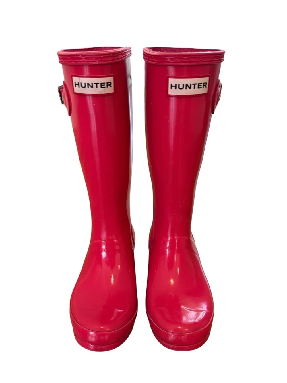 Hunter Big Kids Original Rain Boots - Bright Pink